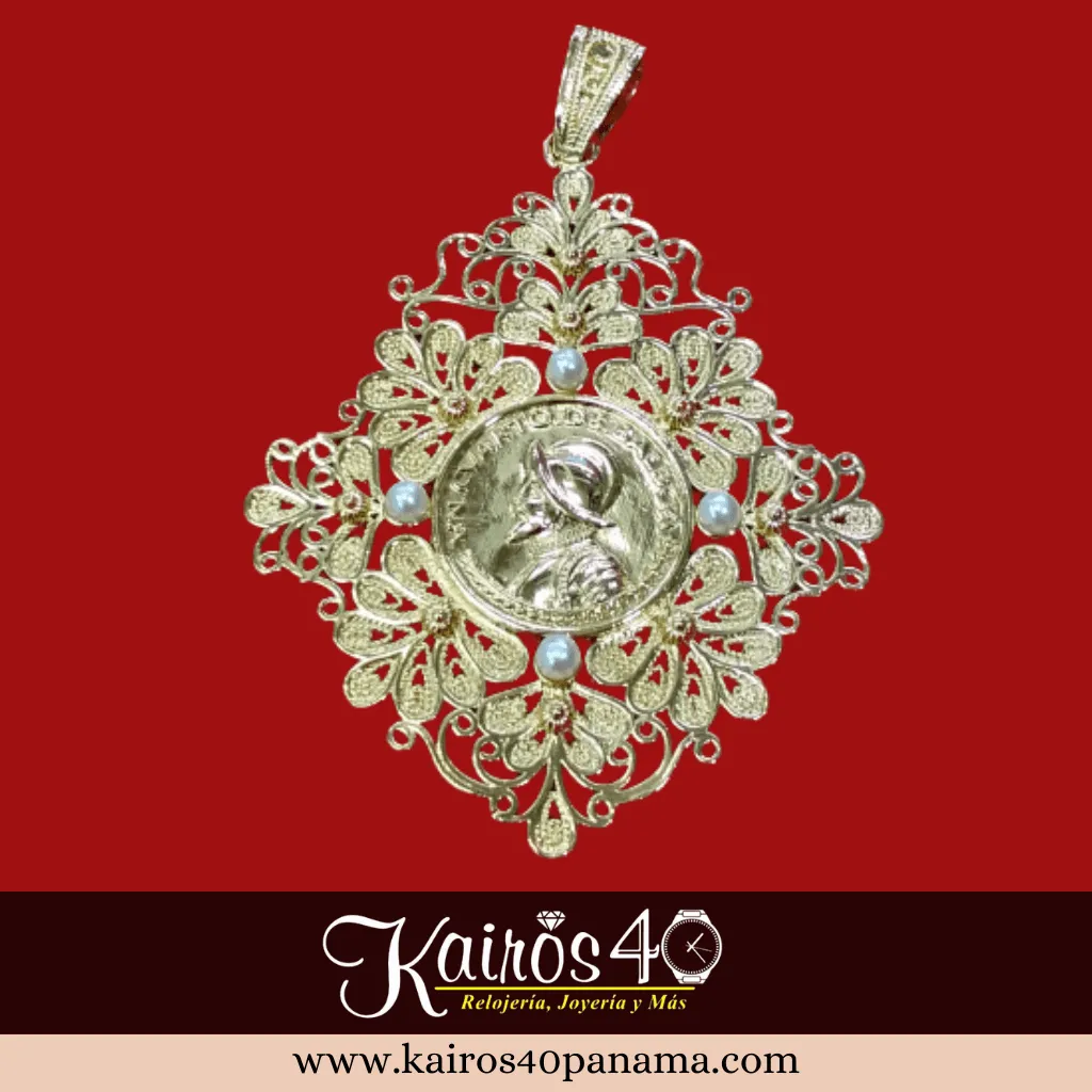 Dije TDJ120 Tapa Hueso Joya Típica Pollera Panameña Kairós 40 Panamá 2_2