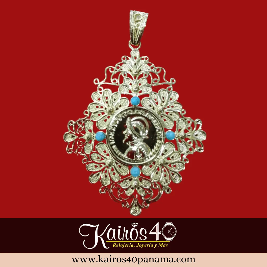 Dije TDJ120 Tapa Hueso Joya Típica Pollera Panameña Kairós 40 Panamá 4_4