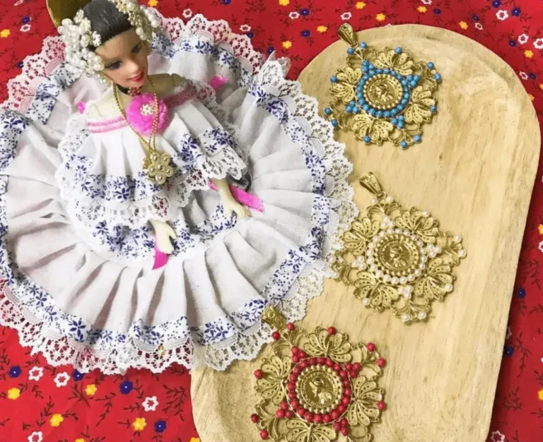 Dije TDJ127 Tapa Hueso Joya Típica Pollera Panameña Kairós 40 Panamá 1_5