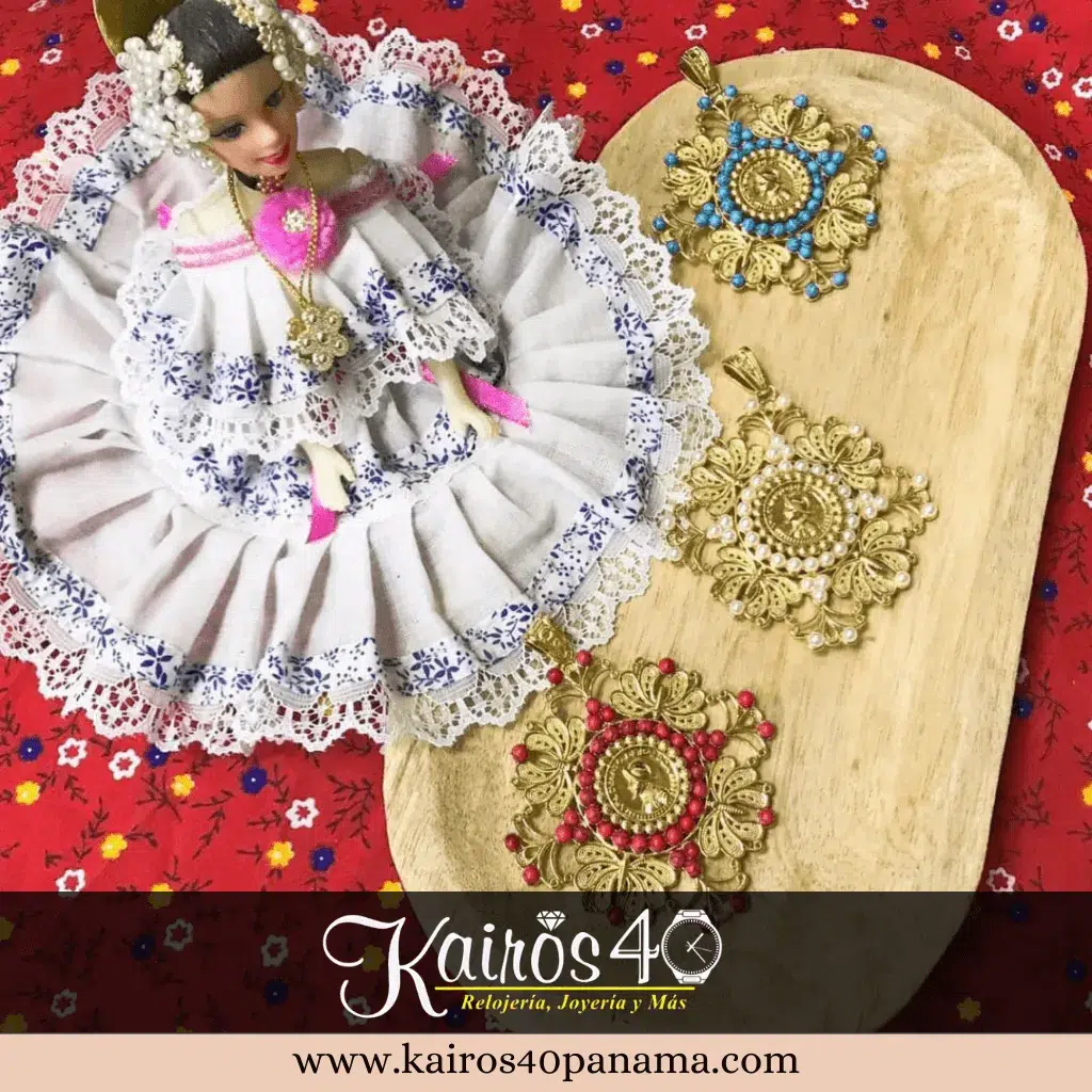 Dije TDJ127 Tapa Hueso Joya Típica Pollera Panameña Kairós 40 Panamá 1_5