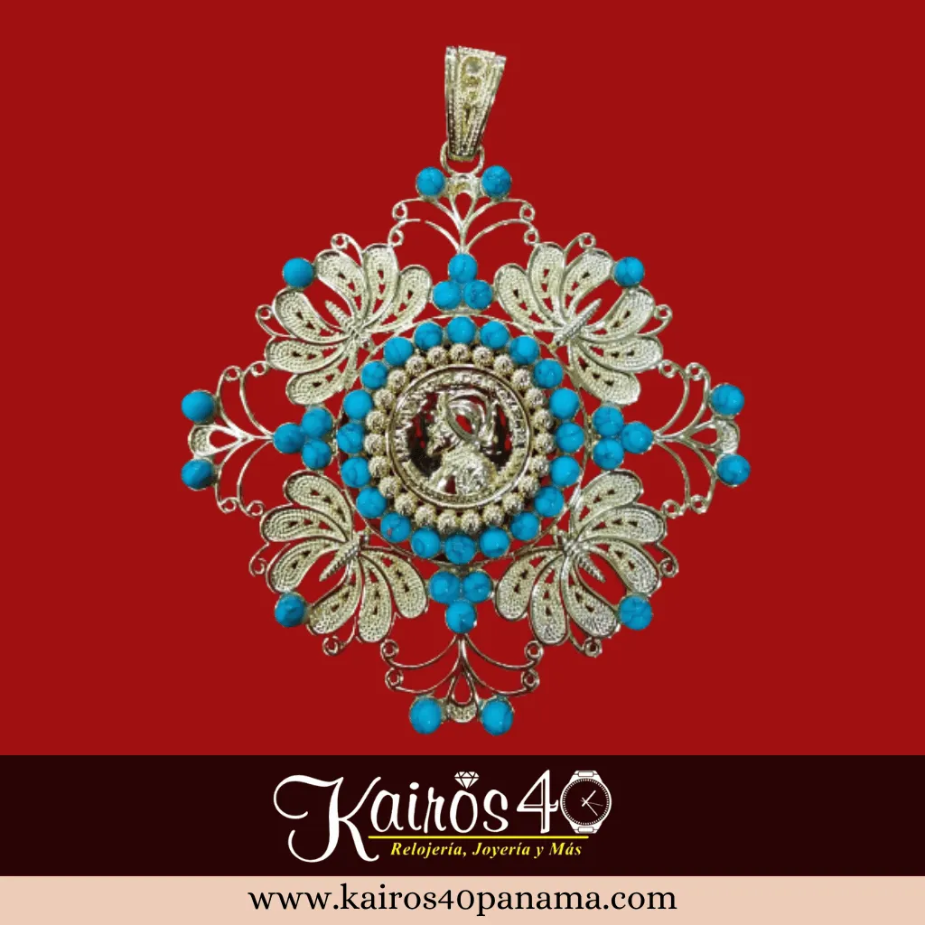 Dije TDJ127 Tapa Hueso Joya Típica Pollera Panameña Kairós 40 Panamá 4_8