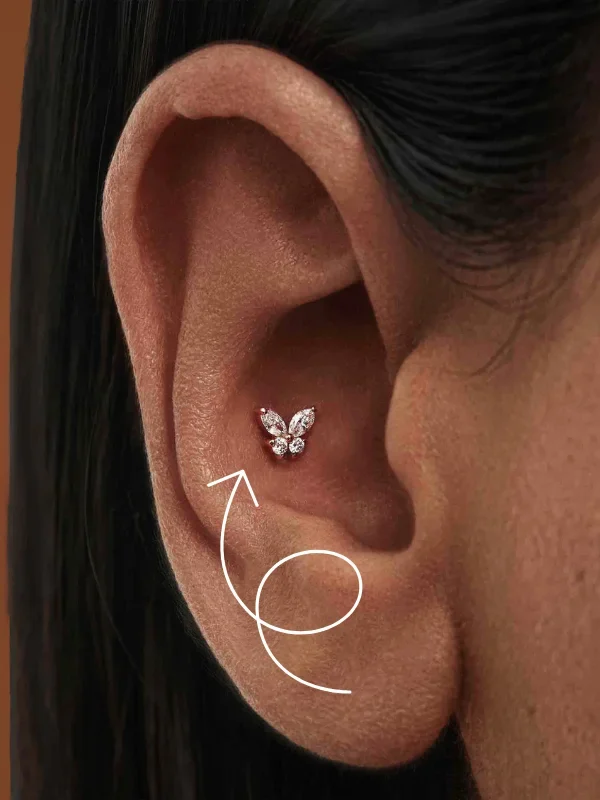 Piercing perforación de la oreja conch cartílago Panamá