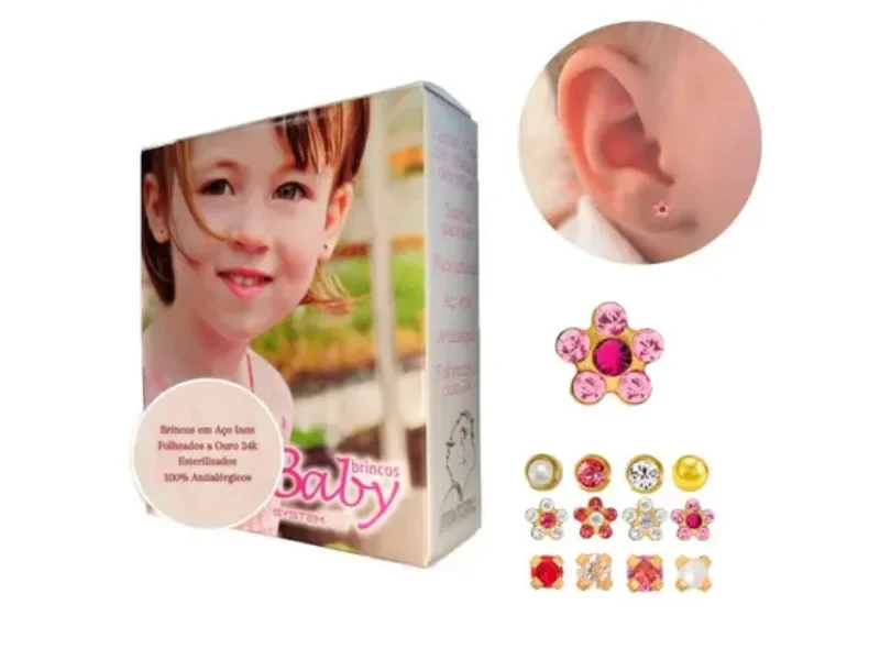 Perforación de orejas para todas las edades con aretes hipoalergénicos de diferentes diseños para decorar tus orejas en Panamá Oeste Arraiján