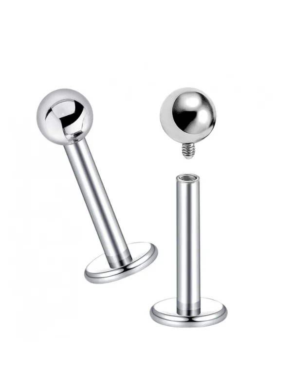 joya labret de acero inoxidable quirúrgico titanio grado implante para perforaciones corporales Panamá