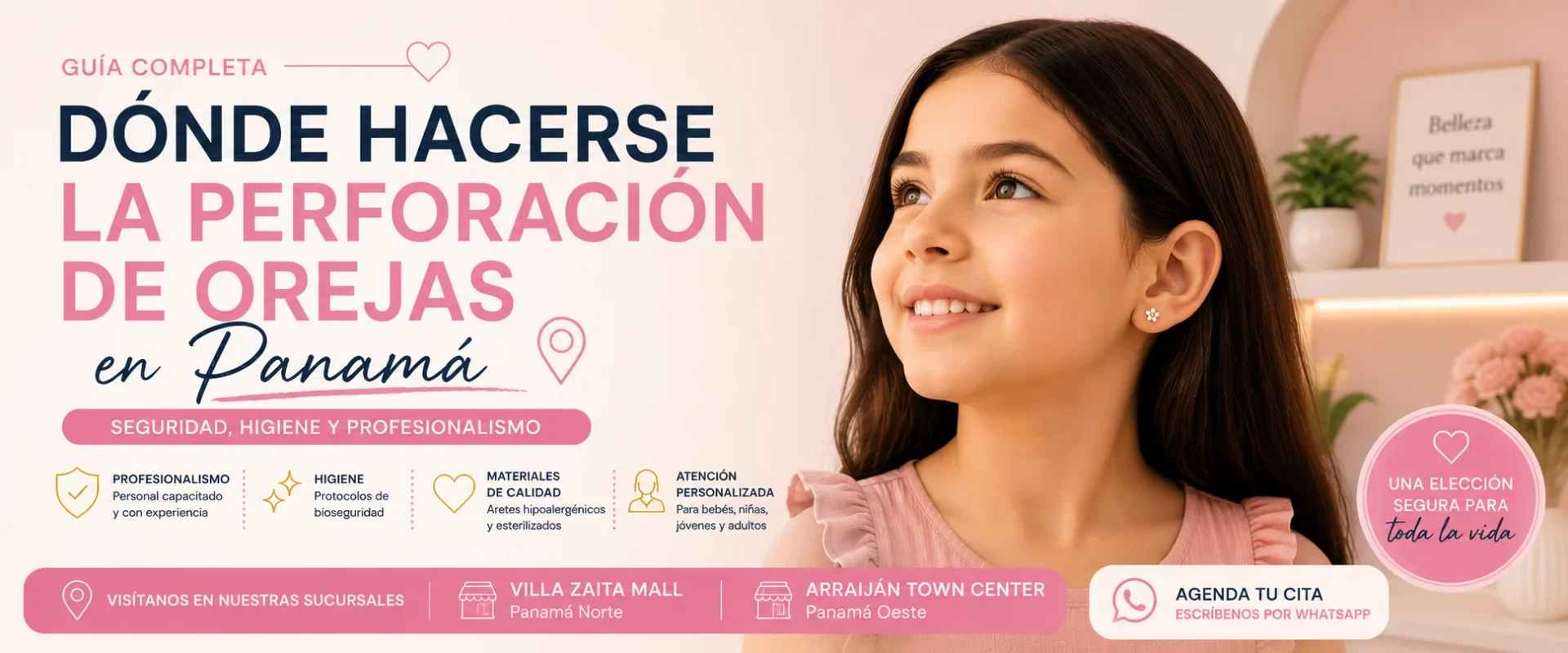 Dónde hacerse la perforación de orejas en Panamá Kairós 40